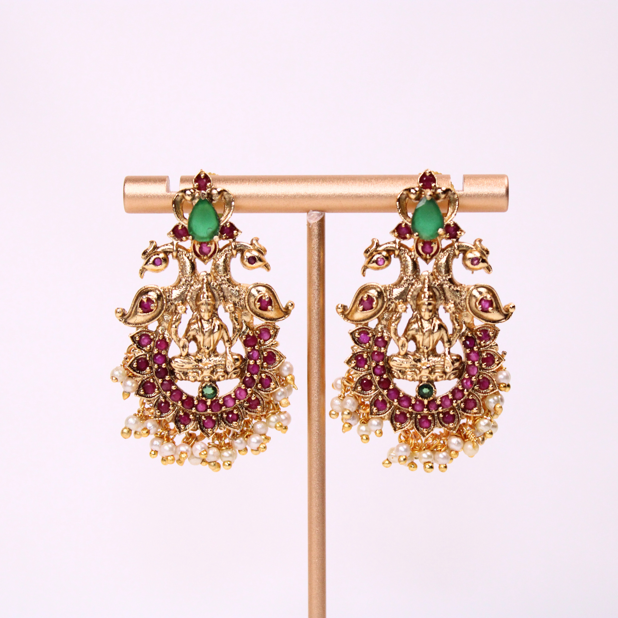Lakshmi Peacock Heritage Earrings