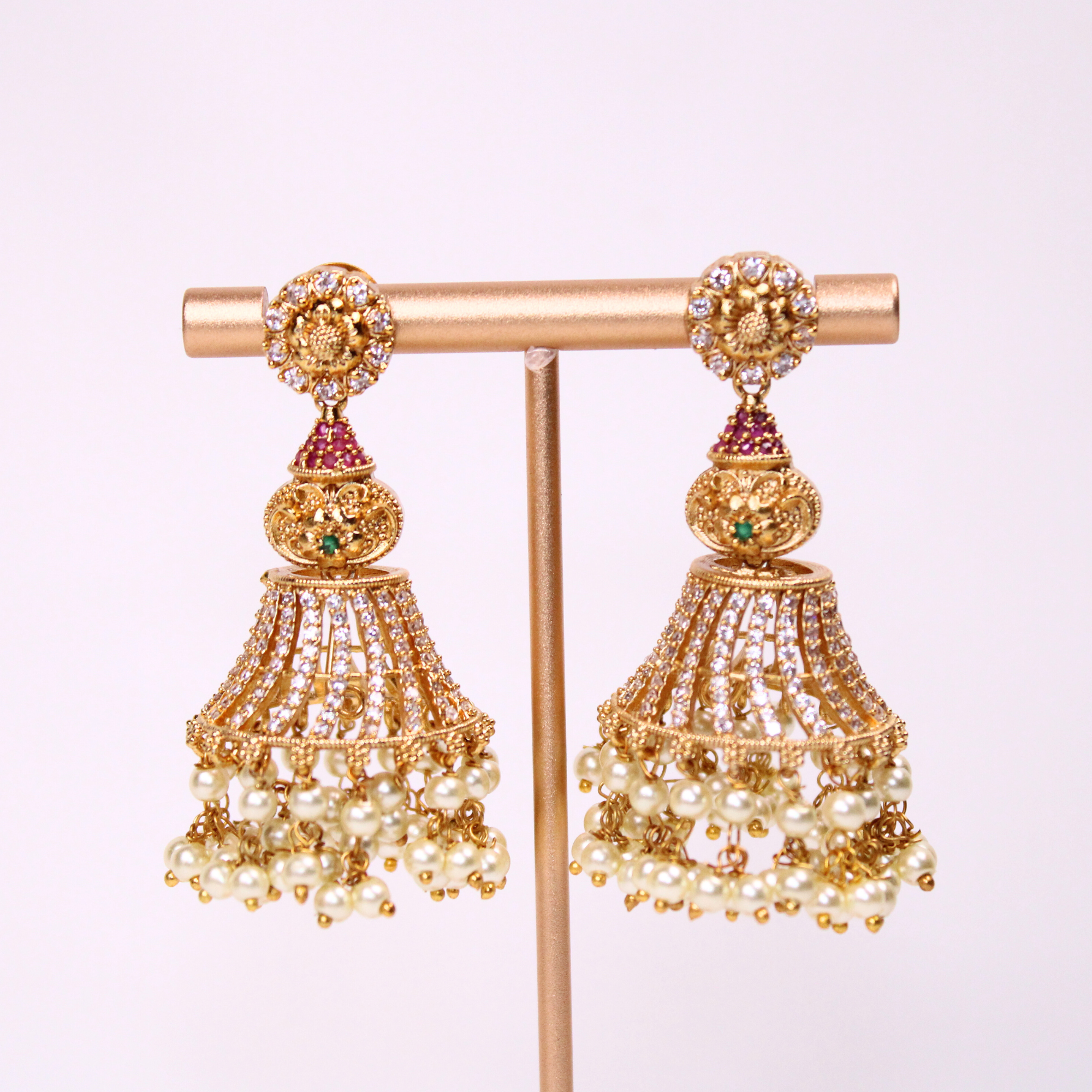 Royal Cone Temple Earrings