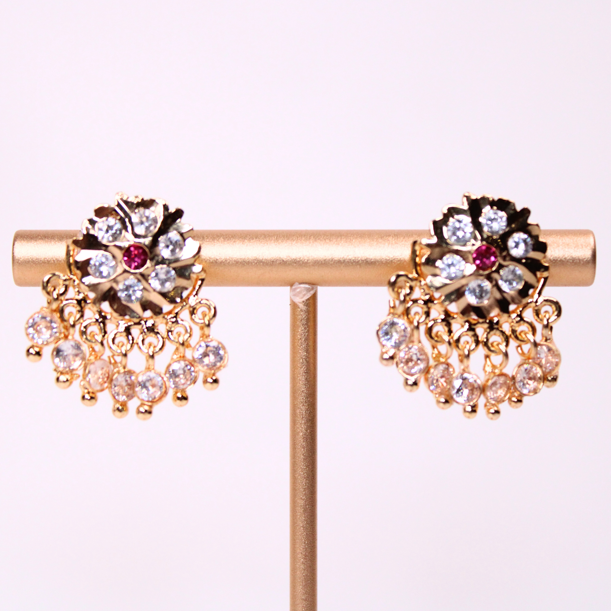 Crystal Bloom Drop Earrings