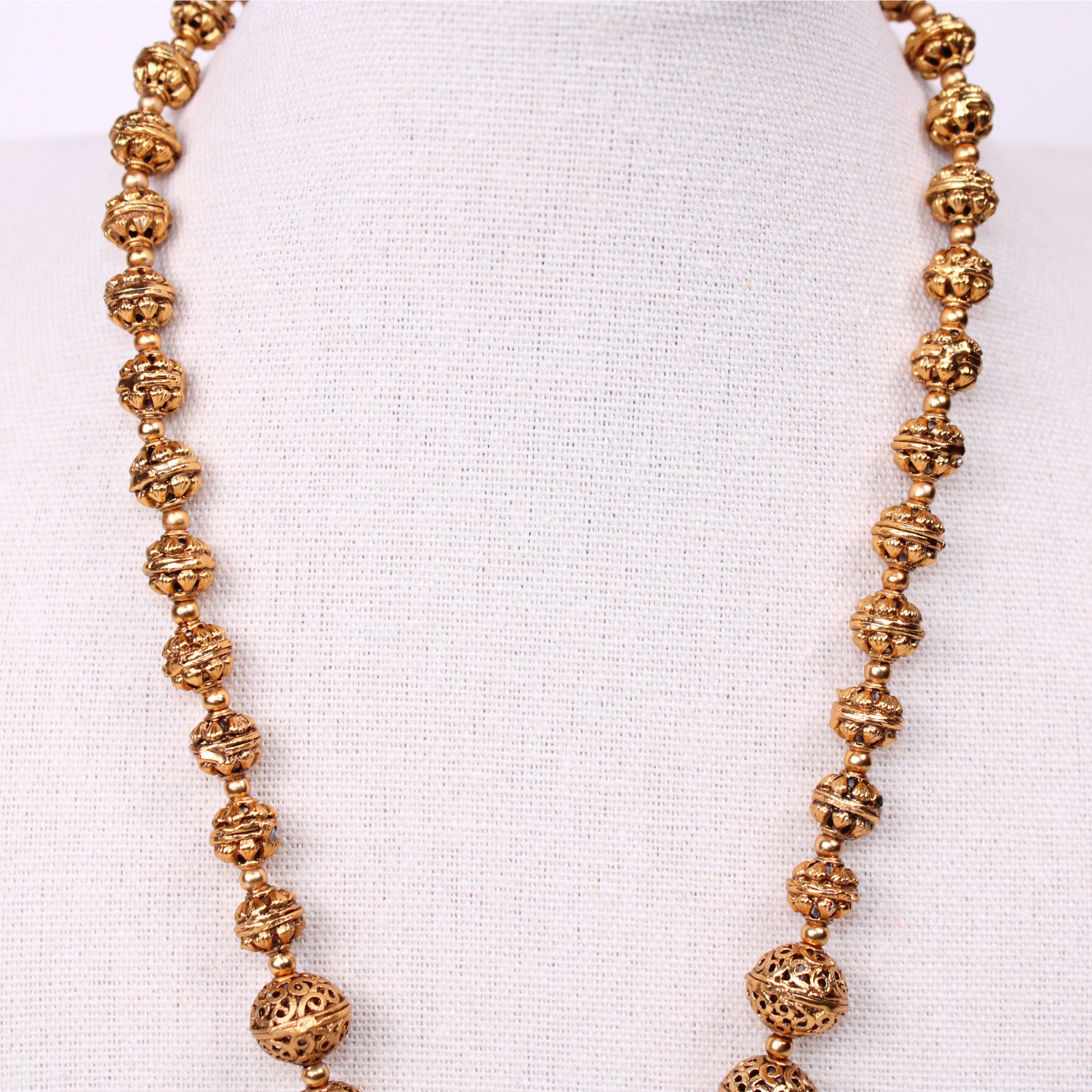 Lakshmi Kasu Mala Aram Set with Earrings