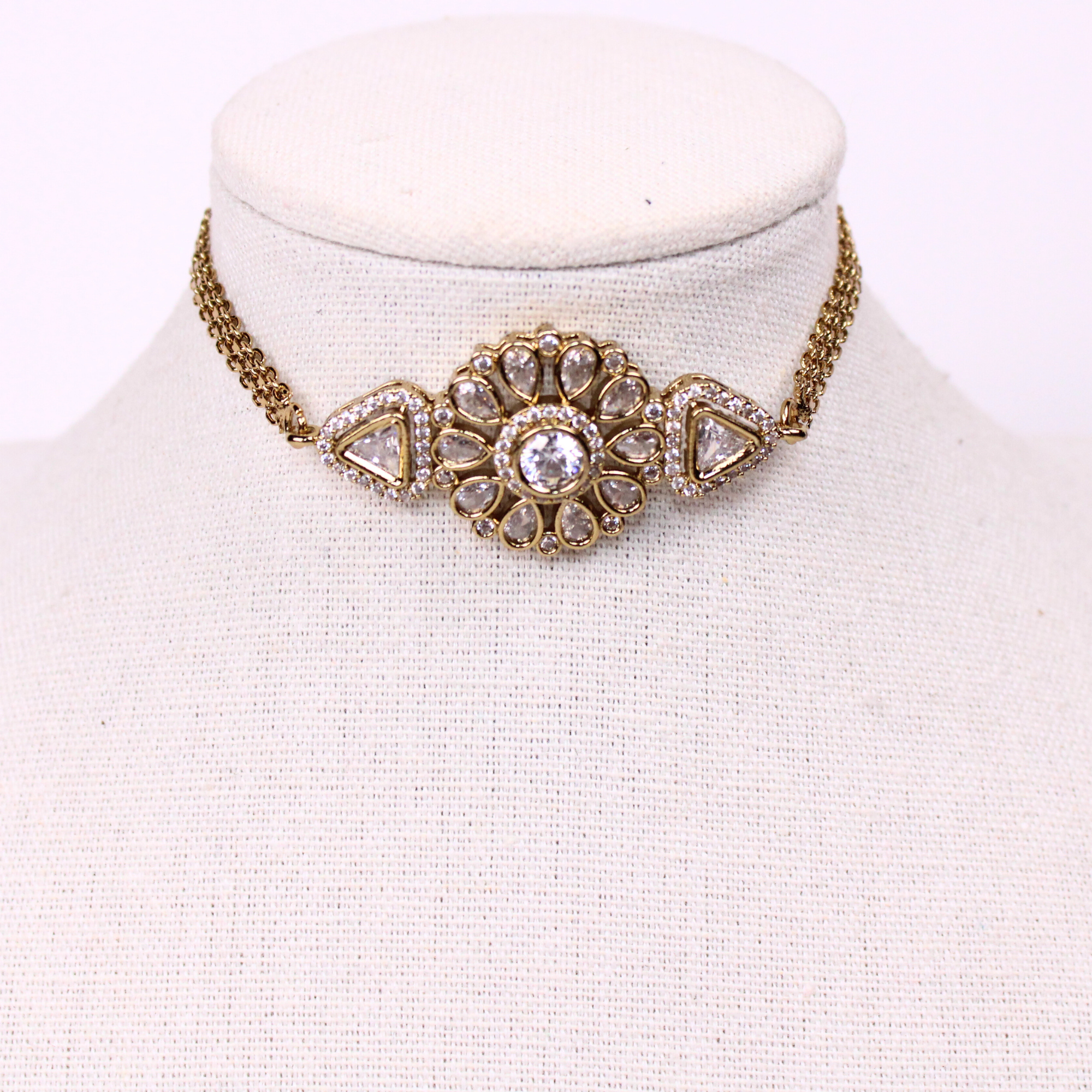 Mandala Choker and Stud Earrings Set