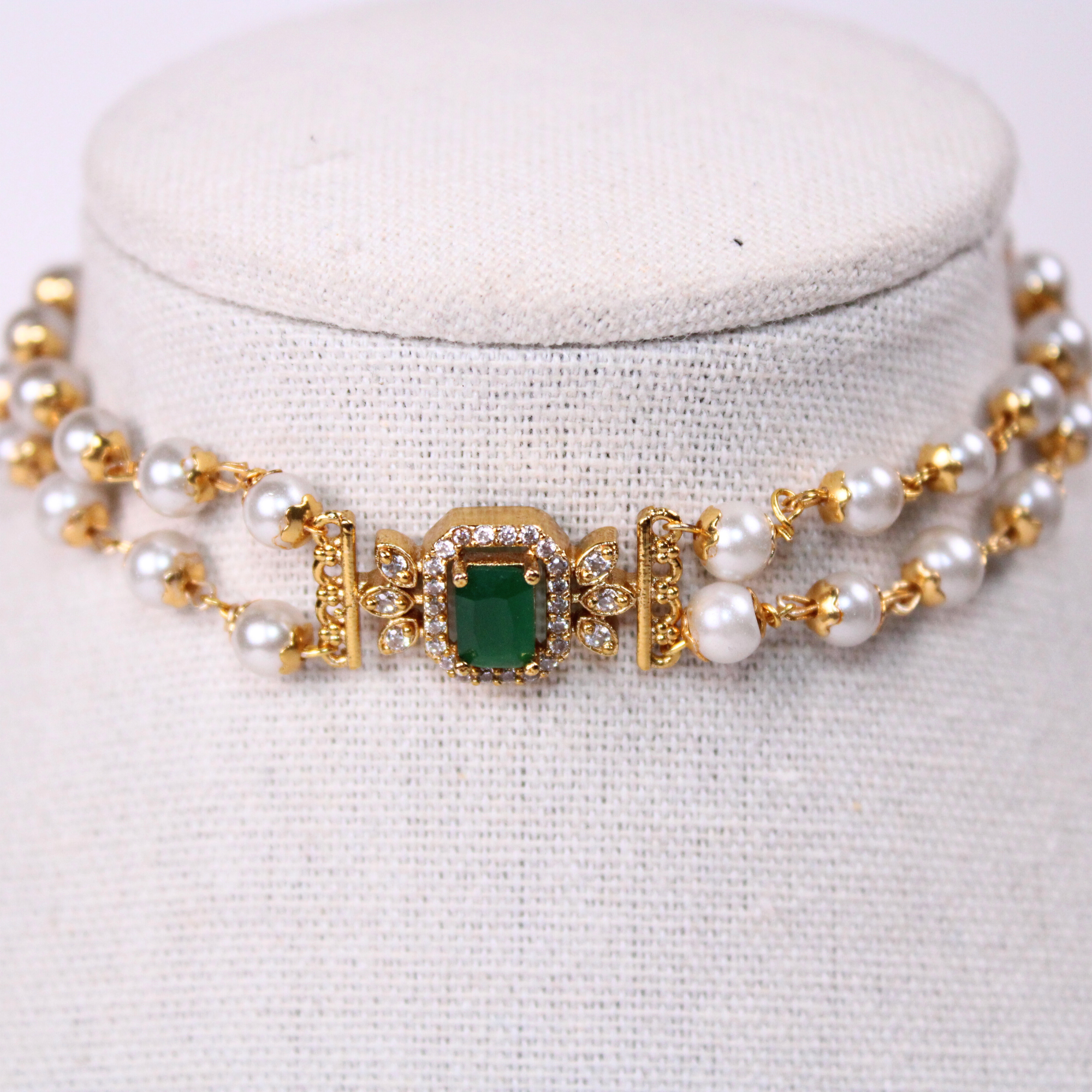 Rectangular Motif Choker and Drop Earrings Set