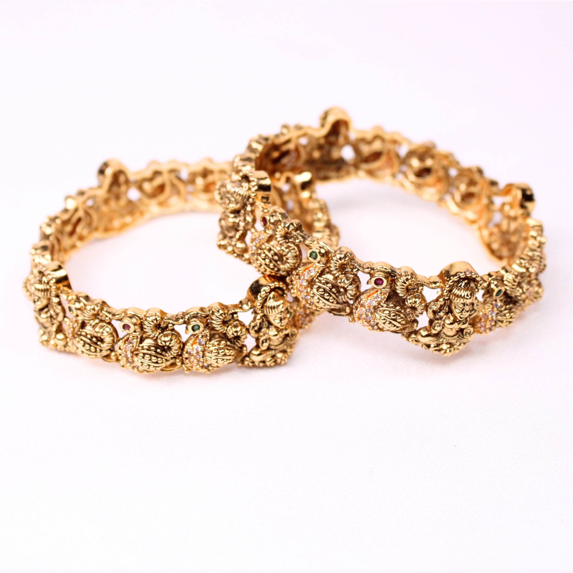 Lakshmi Motif Antique Bangles