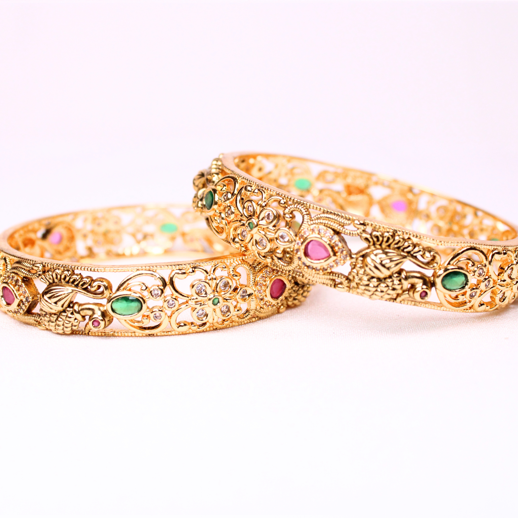 Peacock Garden Heritage Bangles