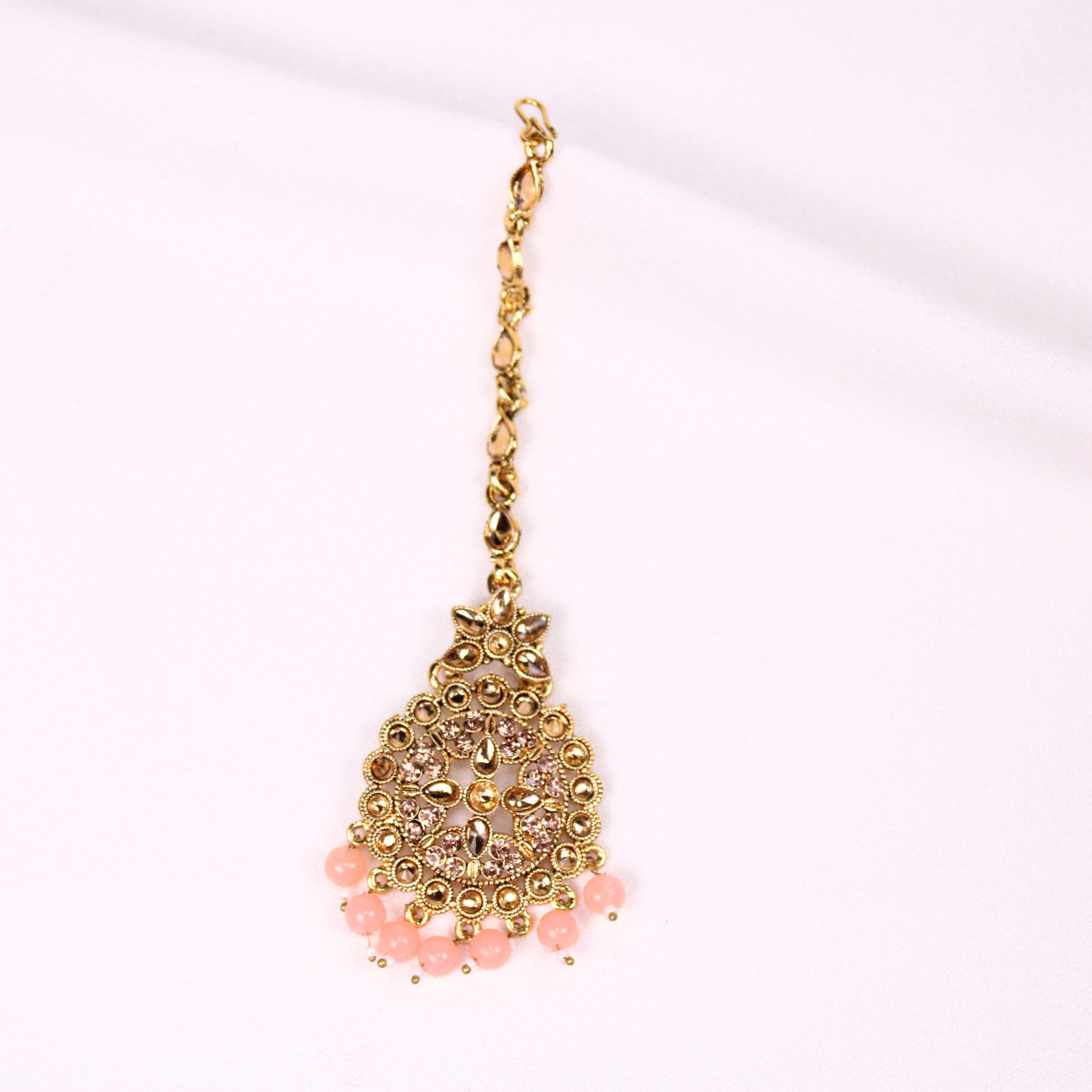 Floral Radiance Netti sutti with Pink Beads