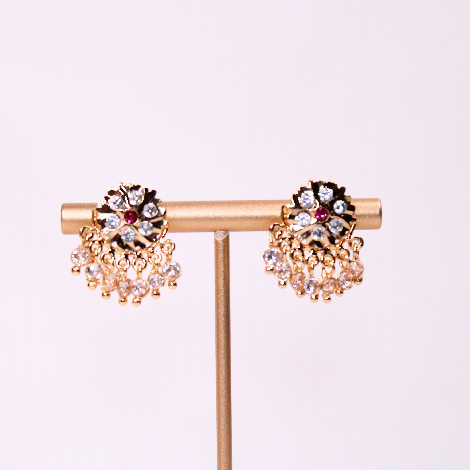 Crystal Bloom Drop Earrings