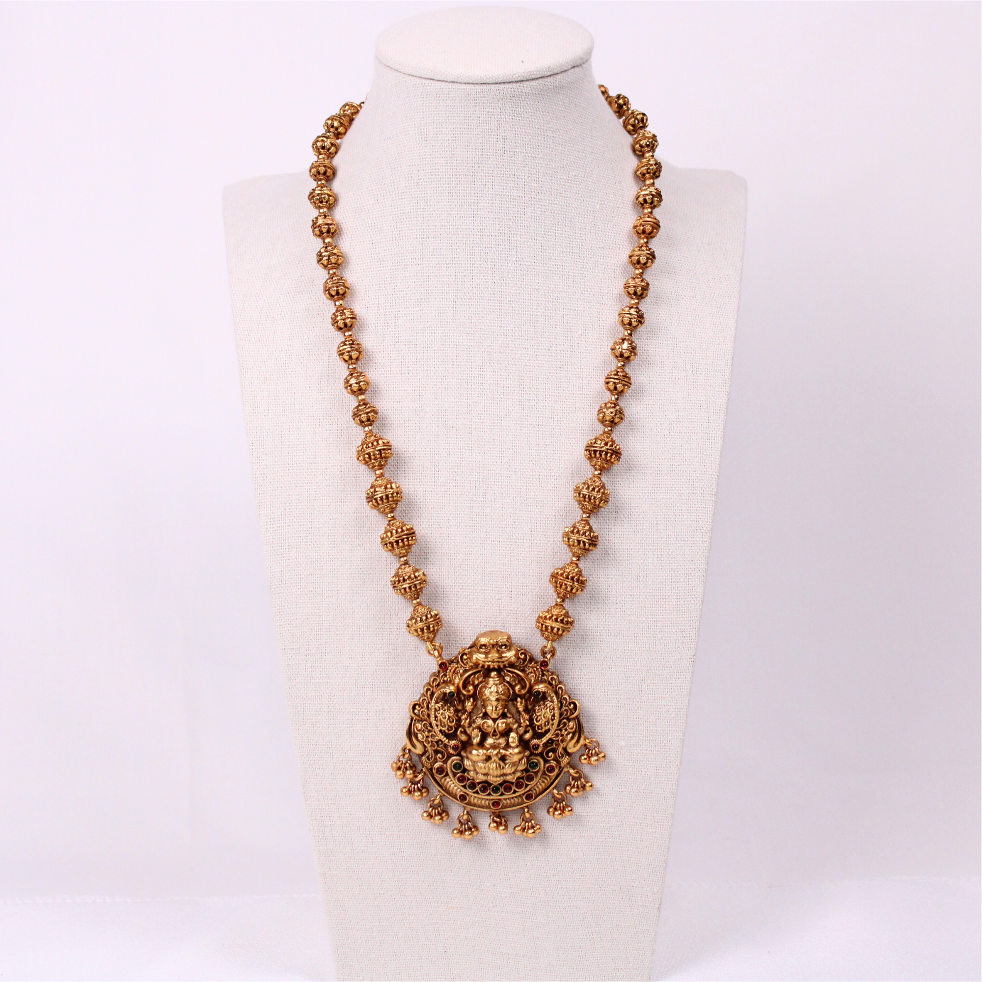 Aram Aram Set with Lakshmi Pendant and Earrings