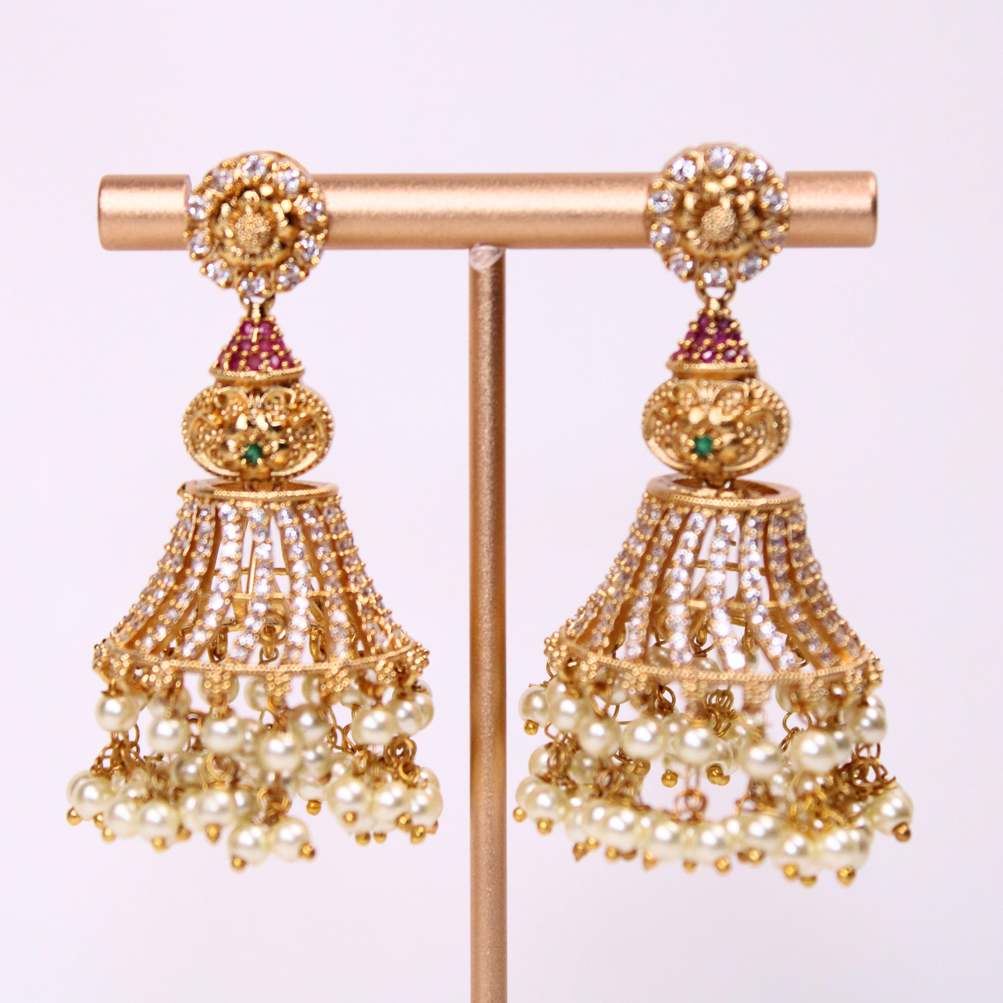 Royal Cone Temple Earrings