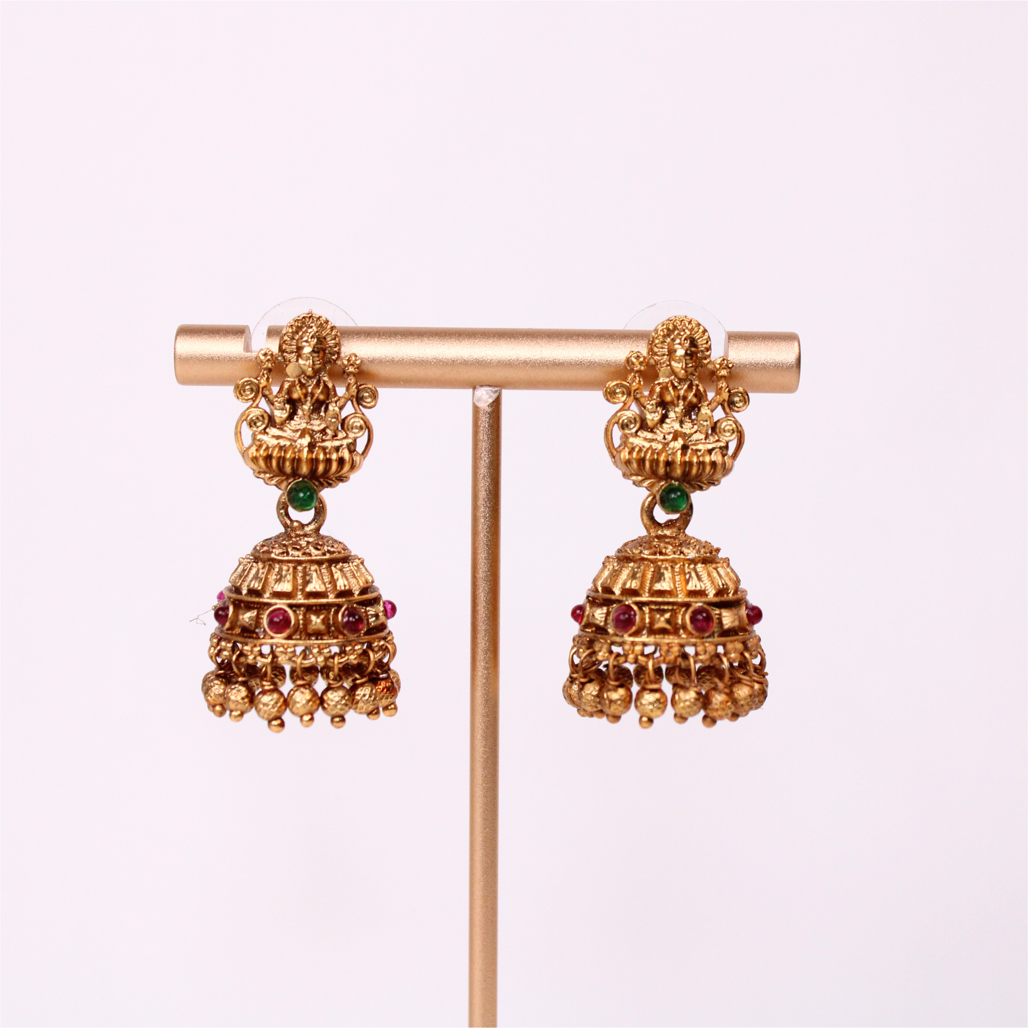 Lakshmi Halo Temple Aram Set with Earrings