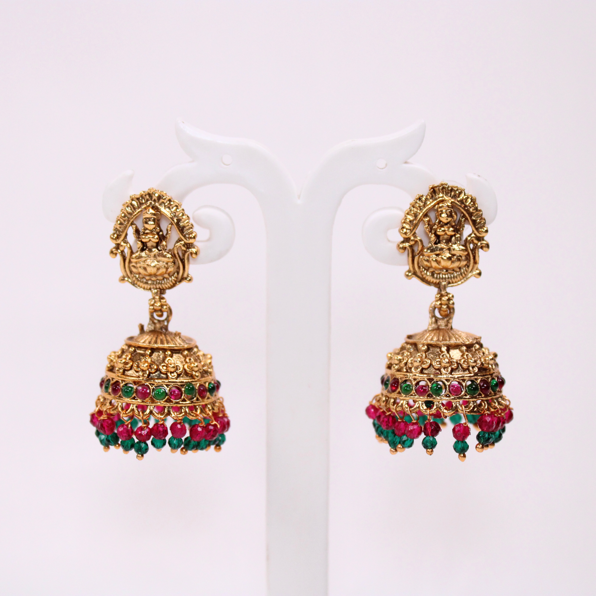 Lakshmi Heritage Temple Necklace Set with Earrings