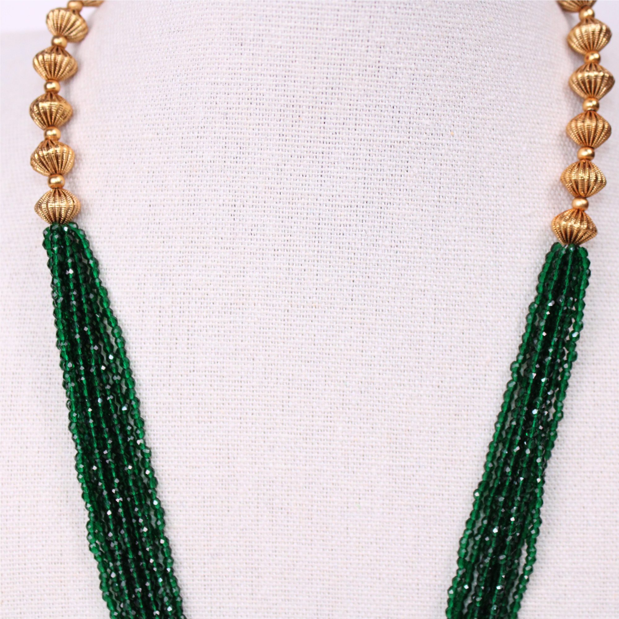 Lakshmi Temple Pendant Aram Set with Earrings